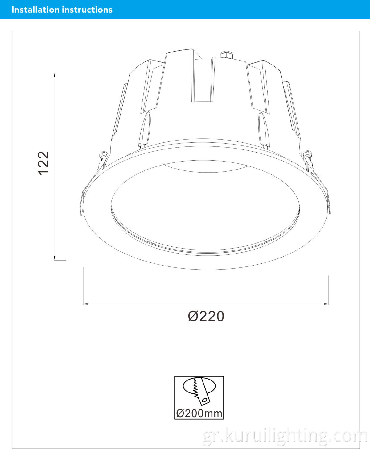 Aluminum LED Downlight